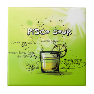 Carreau Cadeau aigre de cocktail de boissons de Pisco
