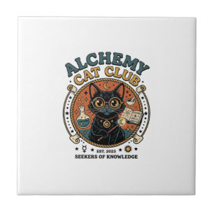 Carreau Cadeau d'amour de chat d'alchimie - Alchemy Cat Cl