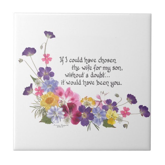 Carreau Cadeau de belle-fille (Devant)