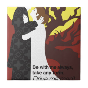 Carreau Cadeau de Tristan et d'Iseult avec la citation