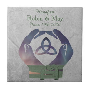 Carreau Cadeau de tuile de souvenir de Handfasting