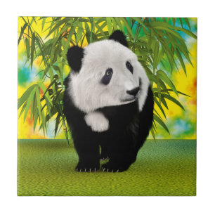 Carreau Cadeau pour amateur d'animaux mignon ours en peluc