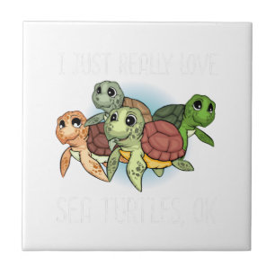 Carreau Cadeau Tortue de Mer Enfants Femmes Tortues de Mer