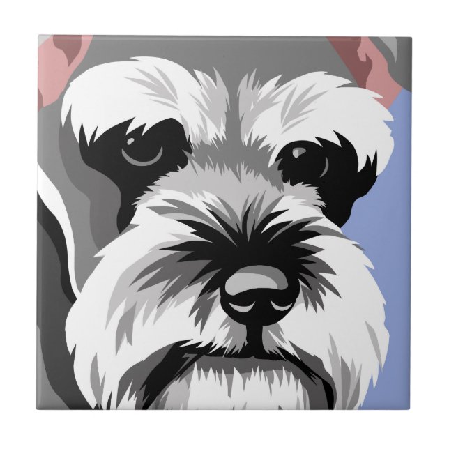 Carreau Cadeaux de Schnauzer miniature (Devant)