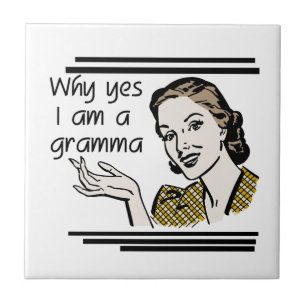 Carreau Cadeaux Gramma Retro