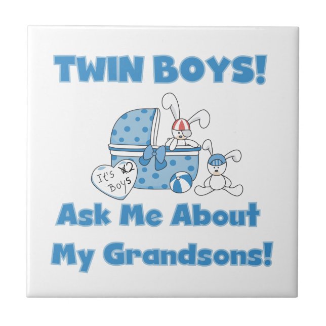 Carreau Cadeaux Twin Boy Grandsons (Devant)