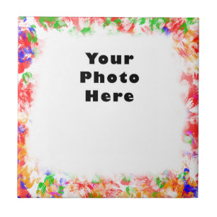 Carreau Cadre couleur fleur funky