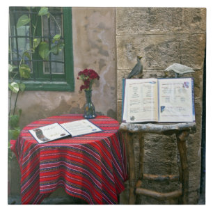 Carreau Café Sidewalk, Chania, Crète, Grèce