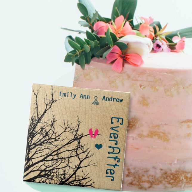 Carreau Cage d'oiseaux Arbre à grains de bois Pour toujour (Créateur téléchargé)