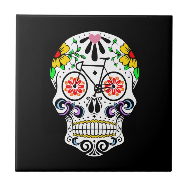 Carreau Calavera - vélo de crâne de sucre (Devant)