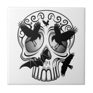 Carreau Calaveras décoratives Halloween