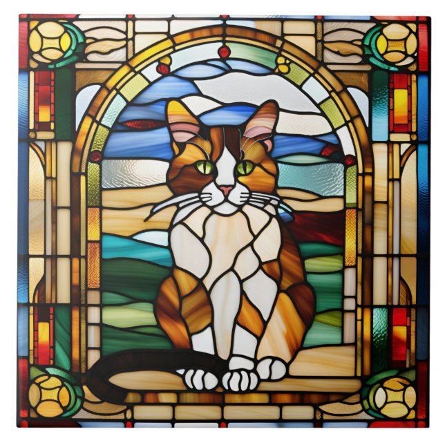 Carreau Calico Cat Vitrage (Devant)