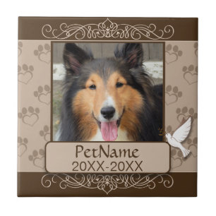 Carreau Calligraph Brown tourbillonne sympathie faite sur