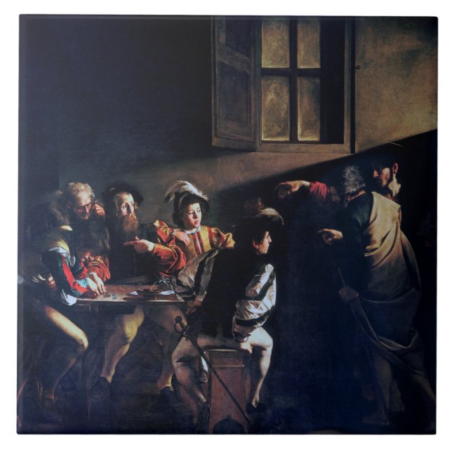 Carreau Calling of Saint Matthew, Caravaggio (Devant)