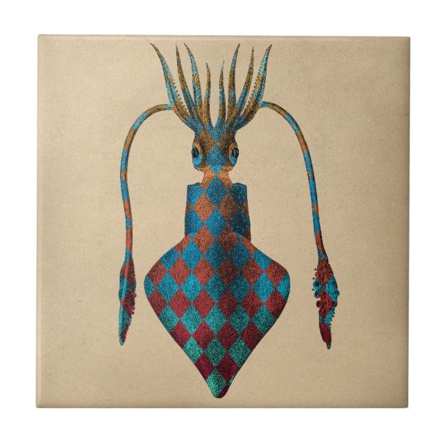 Carreau Calmar à Imaginaire vintage (Devant)