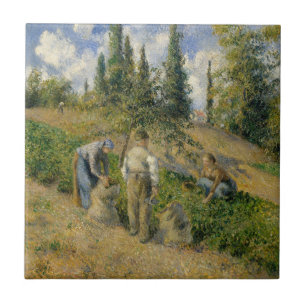 Carreau Camille Pissarro   la récolte, Pontoise
