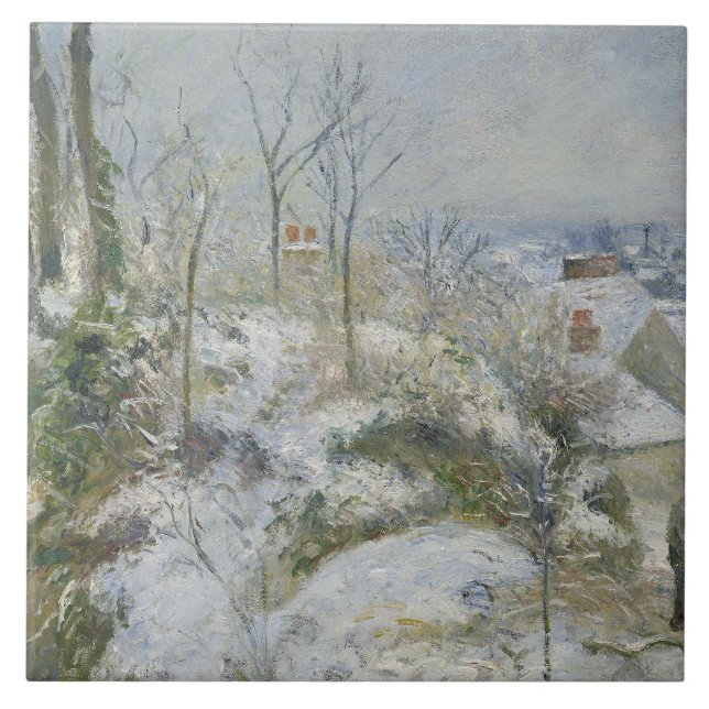 Carreau Camille Pissarro - Warren lapin à Pontoise, Neige (Devant)