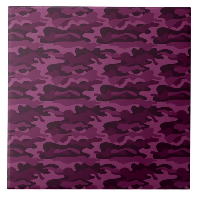 Carreau Camo de couleur violette tyrienne (Devant)