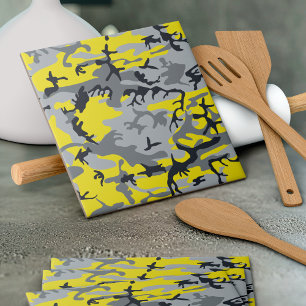 Carreau Camouflage jaune et gris, Militaire, Armée