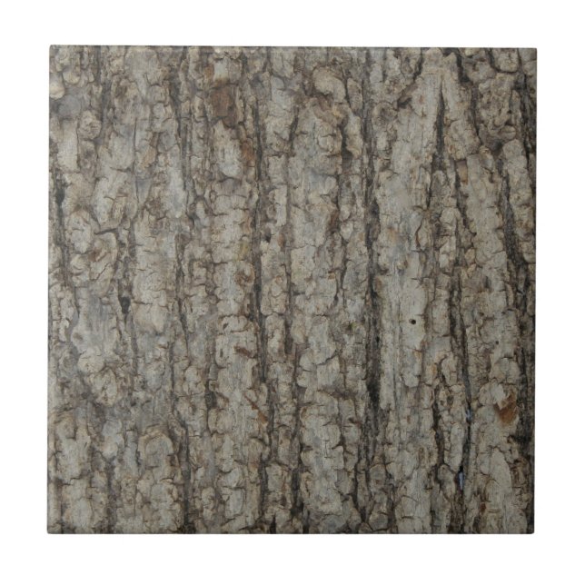 Carreau Camouflage naturel de Camo d'écorce d'arbre (Devant)
