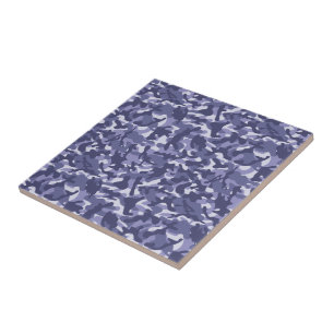 Carreau Camouflage Navy Violet