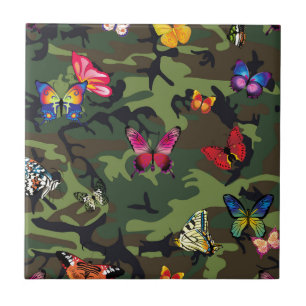 Carreau camouflage papillon