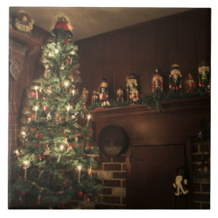 Carreau Campagne coloniale primitive Fête de Noël