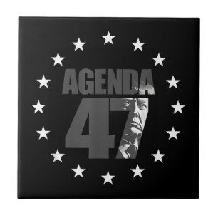 Carreau Campagne de réélection patriotique Agenda 47 Trump