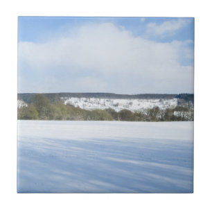 Carreau Campagne d'hiver anglaise - Céramique personnalisé