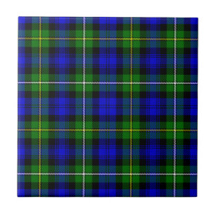 Carreau Campbell tartan bleu vert plaid