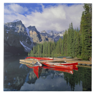 Carreau Canada, Alberta, Moraine Lake. Le verre