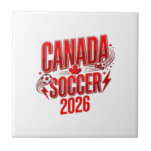Carreau Canada Soccer 2026 Soccer Bold Typographie de pays