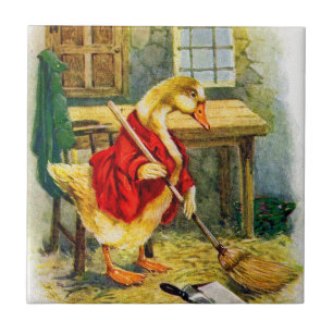 Carreau Canard des années 1930 balayant le sol