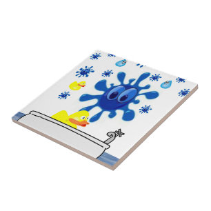 Carreau Canard en céramique