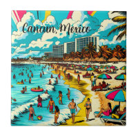 Cancun, Mexique avec une Vibe pop art