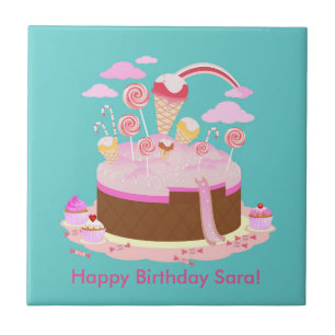 Carreau Candy and chocolate cake for birthday party