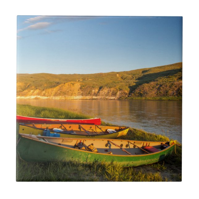 Carreau Canoë Sur Les Falaises Blanches Du Missouri (Devant)