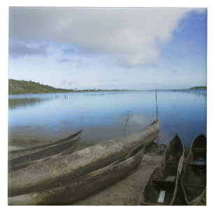 Carreau Canots sur la plage, Antananarivo, Madagascar