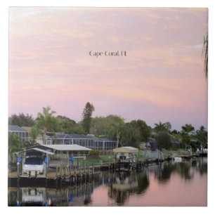 Carreau Cape Coral, canal de Floride