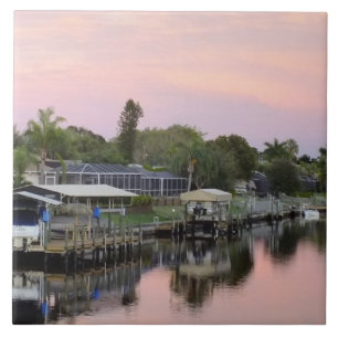 Carreau Cape Coral, canal de Floride