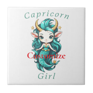 Carreau Capricorn Girl Mermaid Thunder_Cove