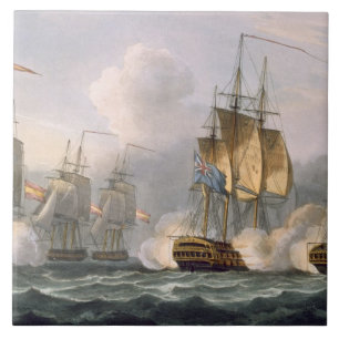 Carreau Capture du Dorothea, le 15 juillet 1798, gravé