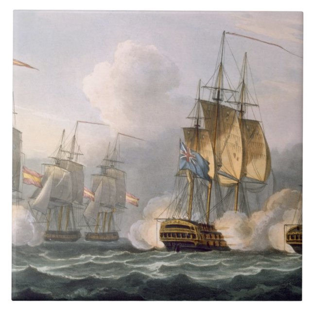Carreau Capture du Dorothea, le 15 juillet 1798, gravé (Devant)