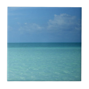 Carreau Caraïbes Horizon Tropical Turquoise Bleu