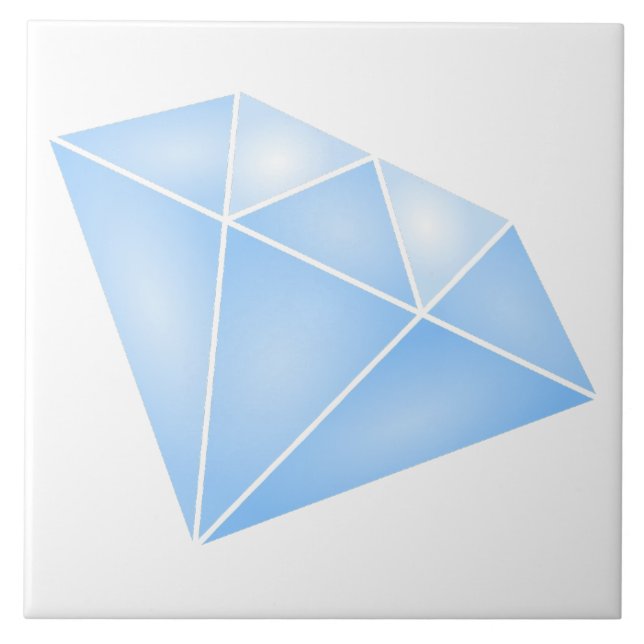 Carreau Carat diamant bleu brillant (Devant)