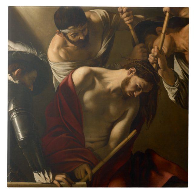 Carreau Caravaggio - le couronnement avec des épines (Devant)