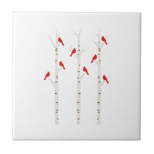 Carreau Cardinal Dans Les Arbres