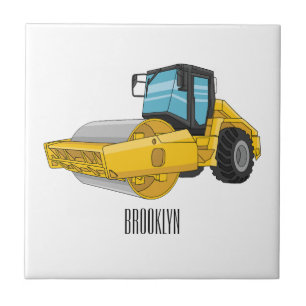 Carreau Caricature à rouleaux de route