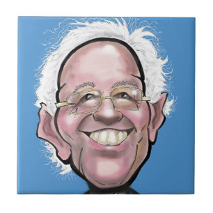Carreau Caricature de Bernie Sanders
