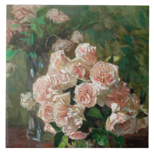 Carreau Carl Moll Vintage White Roses